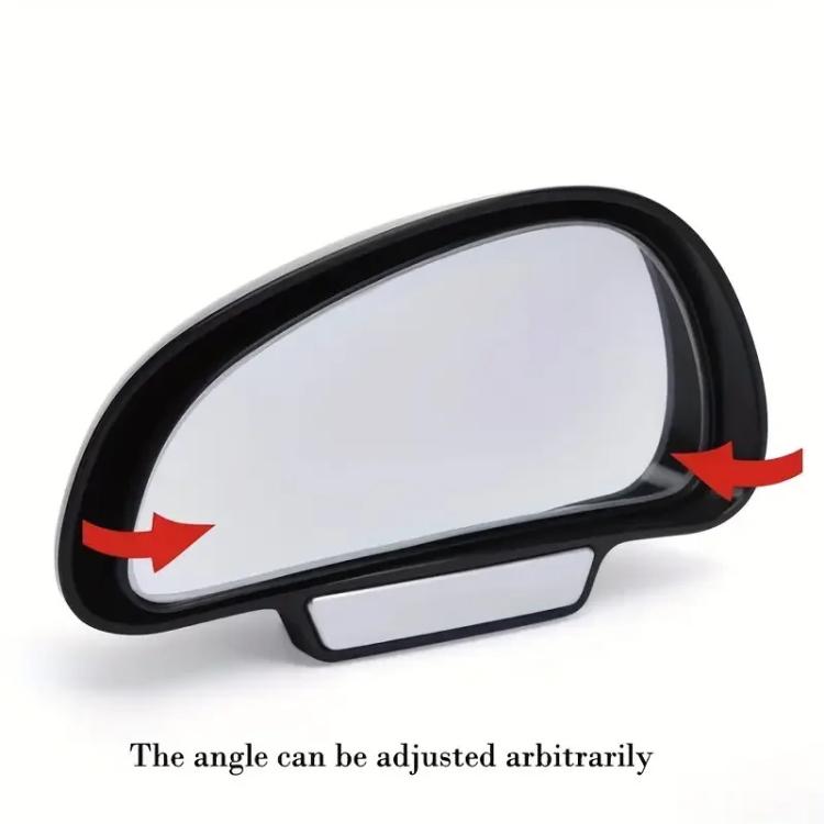 3R-091 Car Blind Spot Left Rear View Wide Angle Adjustable Mirror, 3R-091, 3R-091 (Black) - HoMEdemic™ 