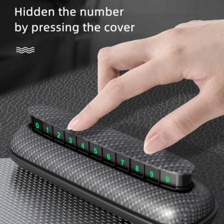 3R-2154 Car Temporary Parking Card Hidden Luminous Phone Number Plate - HoMEdemic™ 