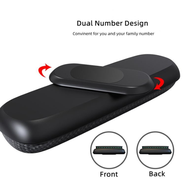 3R-2154 Car Temporary Parking Card Hidden Luminous Phone Number Plate - HoMEdemic™ 