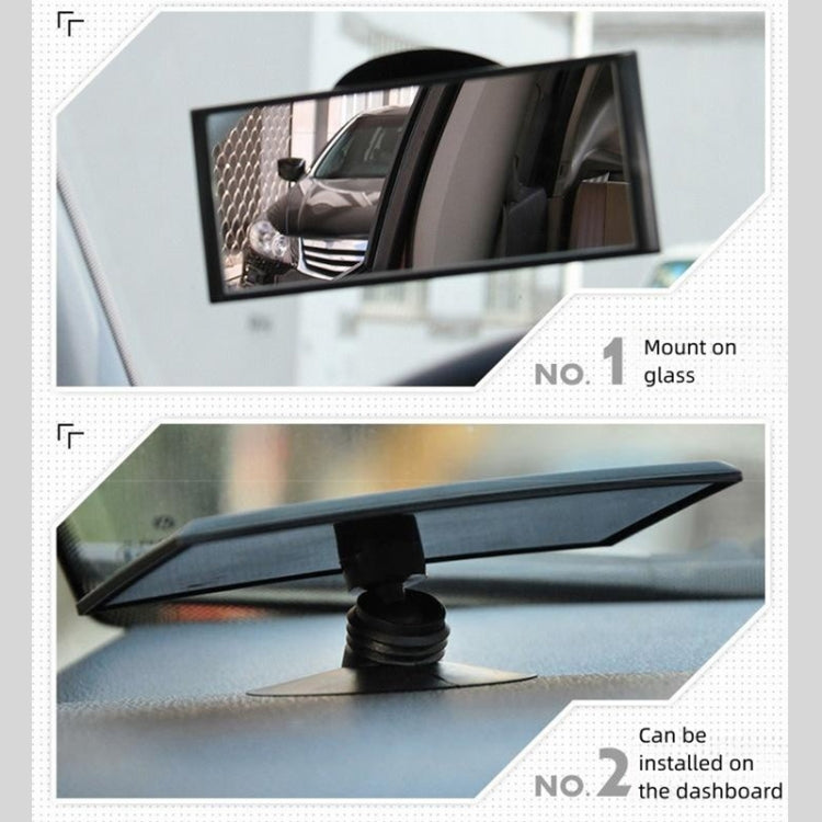 3R 3R-123 Car Suction Cup Curved Wide Angle Rear View Mirror - HoMEdemic™ 