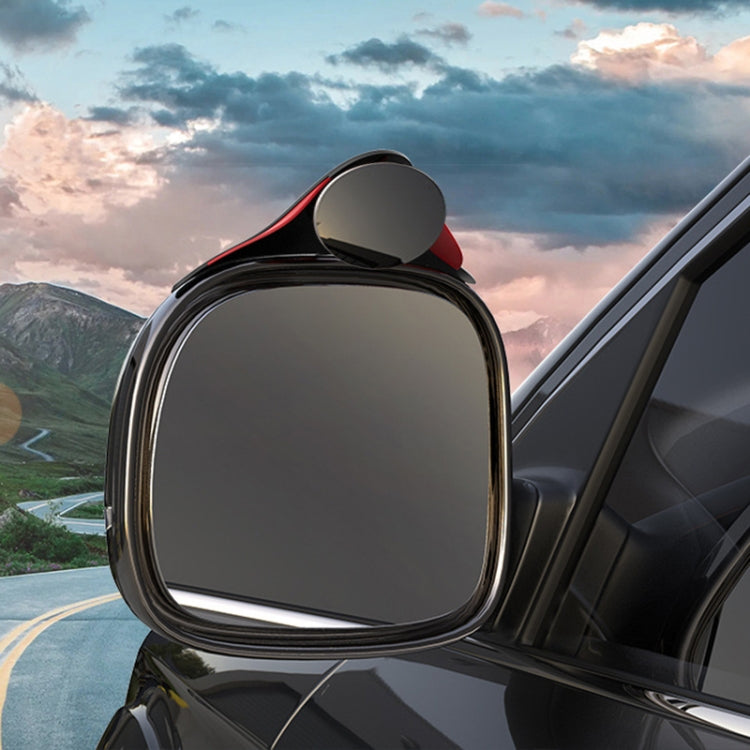 3R 3R-156 2 in 1 Car Auxiliary HD Blind Spot Mirror with Carbon Fiber Texture Rain Shield, Style:Oval Shape - HoMEdemic™ 