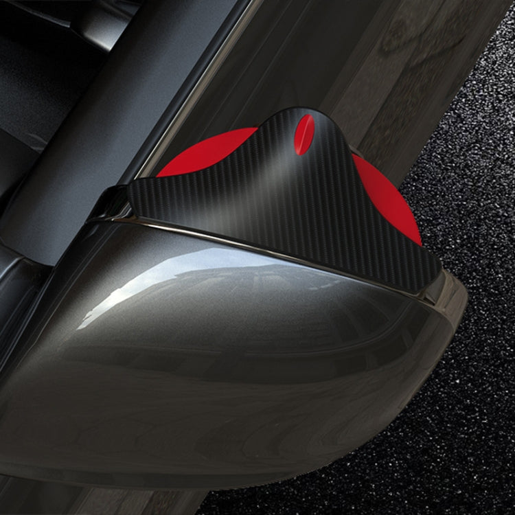 3R 3R-157 2 in 1 Car Auxiliary HD Blind Spot Mirror with Carbon Fiber Texture Rain Shield, Style:Round Shape - HoMEdemic™ 