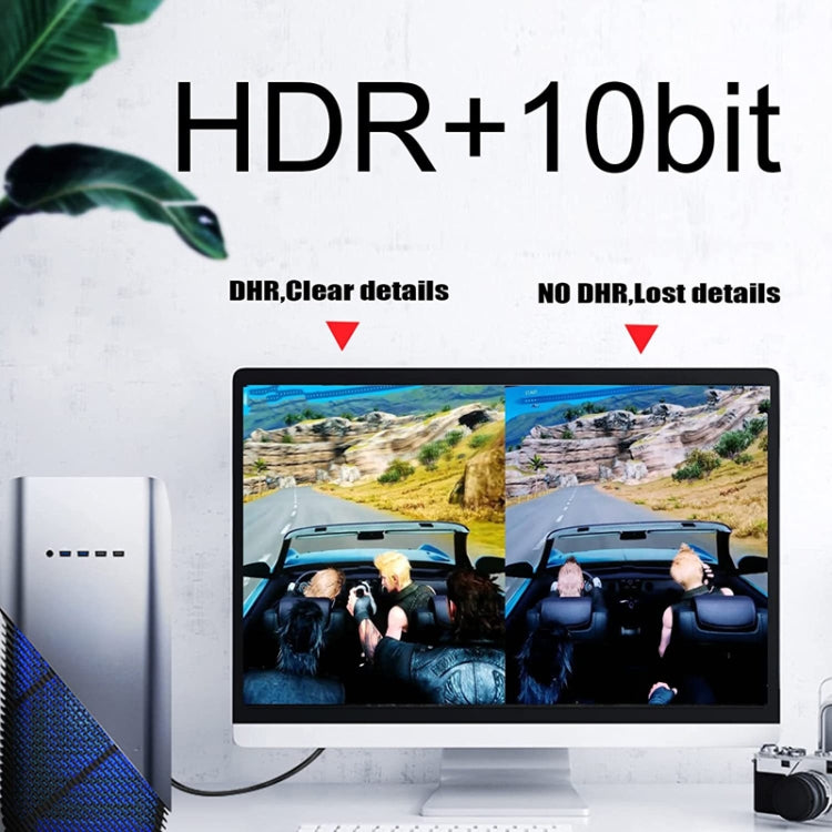 3m DP Cable 8K Computer Monitor Connection Cable 30AWG OD6.3MM With Nylon Mesh(Black Version 1.4) - HoMEdemic™ 
