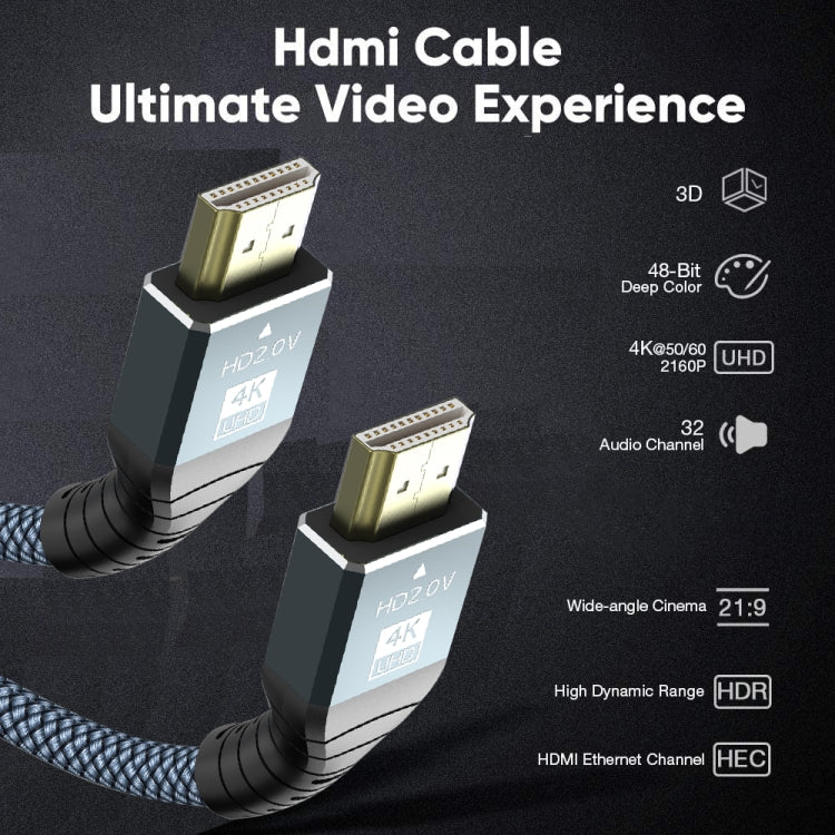 3m HDMI 2.0 Version 4K 60Hz HD Cable(Grey) - HoMEdemic™ 