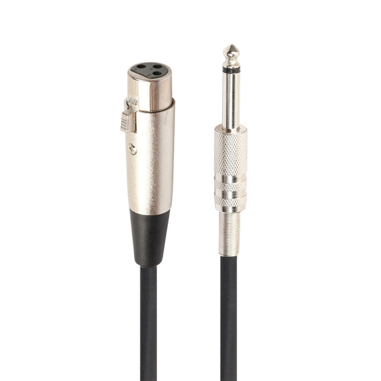 3m XLR 3-Pin Female to 1/4 inch (6.35mm) Mono Shielded Microphone Mic Cable, Length: 3m - HoMEdemic™ 