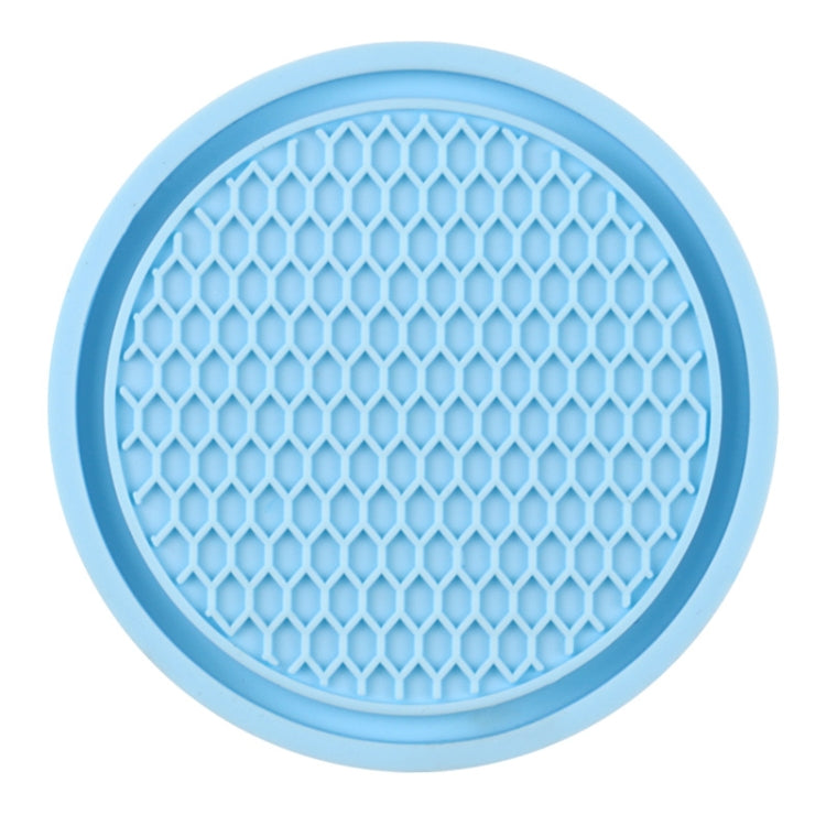 3pcs 7cm Car Diamond-free Water Coaster Interior Anti-slip Mat(Blue) - HoMEdemic™ 