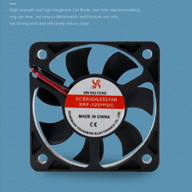 3pcs XIN RUI FENG 12V Ball Bearing 5cm Silent DC Cooling Fan - HoMEdemic™ 