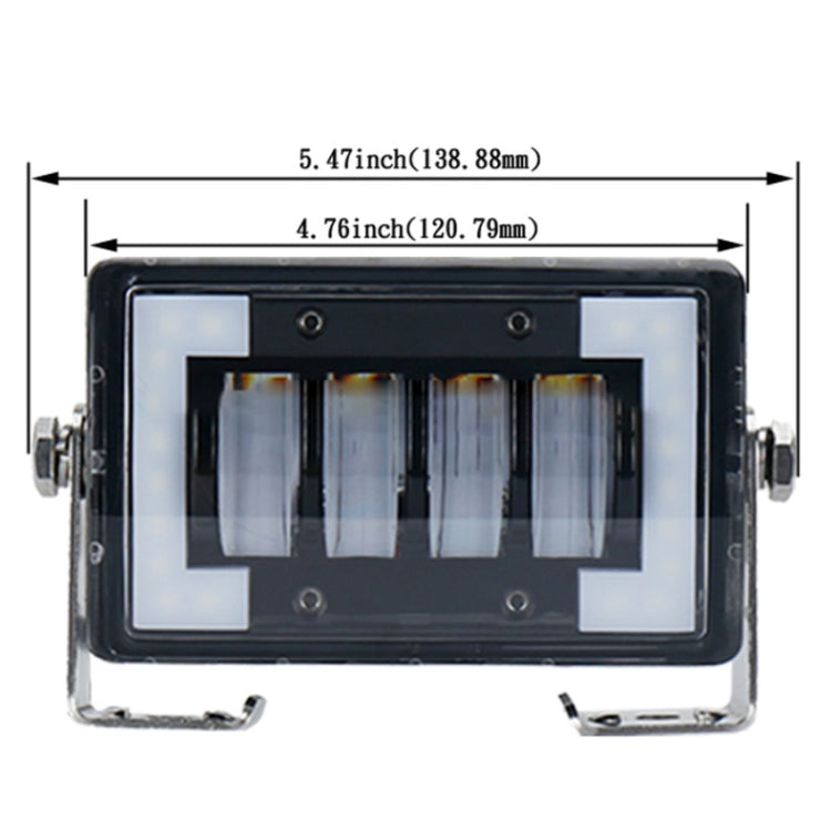 4.76 inch 24W DC 12-24V 1800LM IP67 Car Work Lights / Front Bumper Lights / Roof Lights, with Holder, 4.76 inch - HoMEdemic™ 