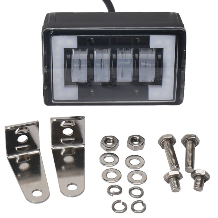 4.76 inch 24W DC 12-24V 1800LM IP67 Car Work Lights / Front Bumper Lights / Roof Lights, with Holder, 4.76 inch - HoMEdemic™ 