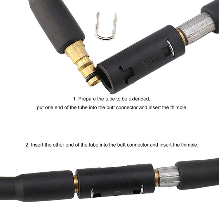 4.8x1.8cm Car Washer High Pressure Fiber Hose Extension Connector For Karcher  K2 / K3 / K5 / K7  Series - HoMEdemic™ 
