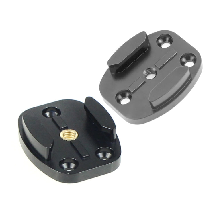4 Holes Aluminum Quick Release Tripod Mount Base For Sports Camera, Color: Black Embedded Nut - HoMEdemic™ 