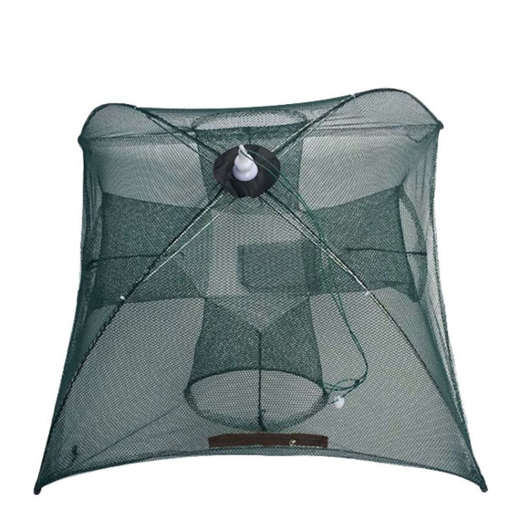 4 Holes Automatic Foldable Fishing Net Nylon Shrimp Crab Minnow Trap Fish Cast Net Fishing Tackle, 4 Holes - HoMEdemic™ 