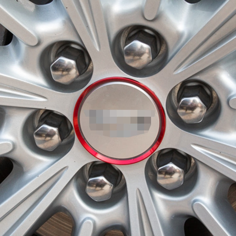 4 PCS Car Aluminum Wheel Hub Deroration Ring For Cadillac - HoMEdemic™ 