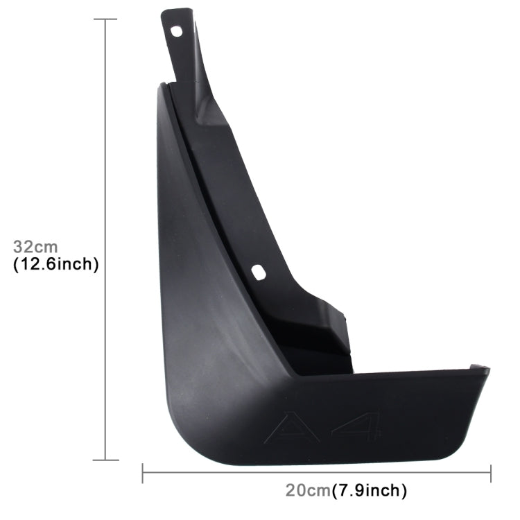 4 PCS Car Auto Semi-Rigid PVC Splash Flaps Mudguards Fender Guard for Audi A4L 2016 Version, For 2016 A4L - HoMEdemic™ 