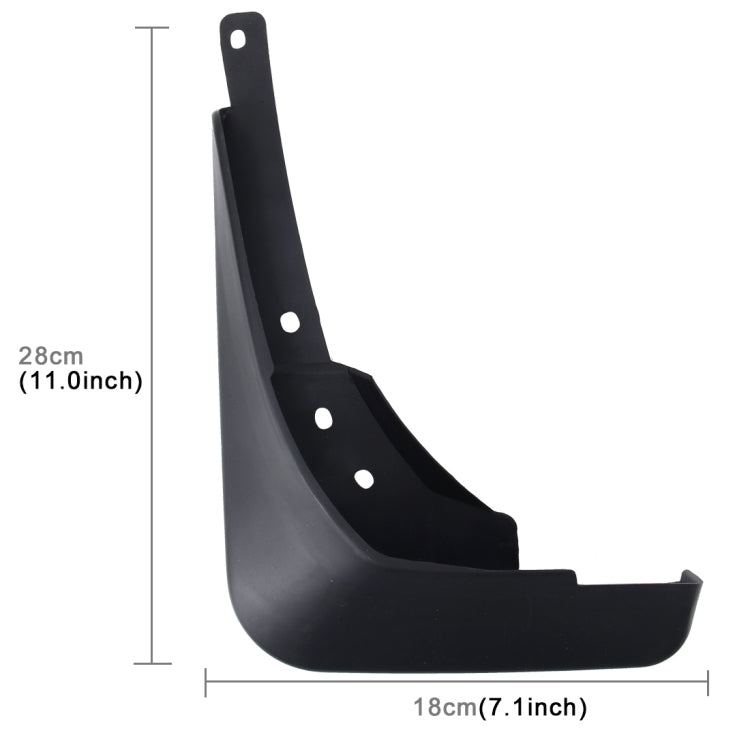 4 PCS Car Auto Semi-Rigid PVC Splash Flaps Mudguards Fender Guard for Audi A4L 2016 Version, For 2016 A4L - HoMEdemic™ 