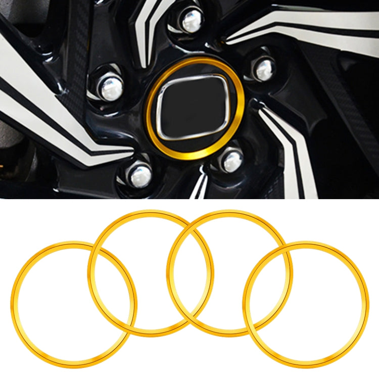 4 PCS Car Metal Wheel Hub Decoration Ring for BMW 5 Series 2018 - HoMEdemic™ 