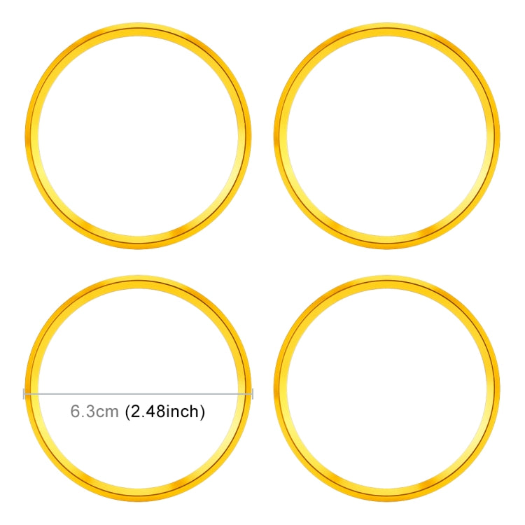4 PCS Car Metal Wheel Hub Decoration Ring for BMW 5 Series 2018 - HoMEdemic™ 