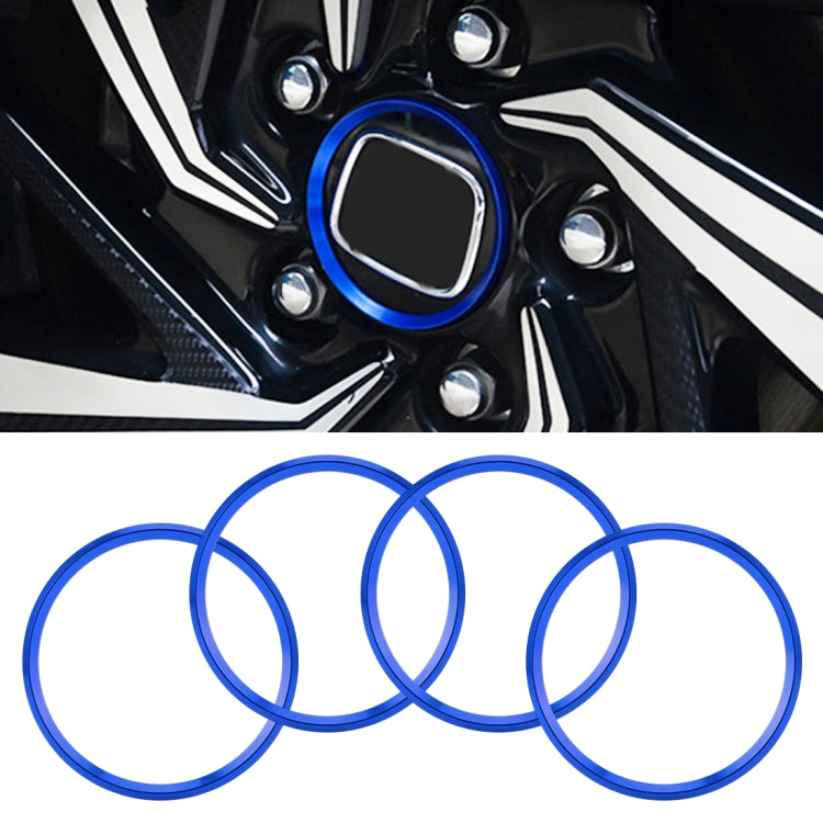 4 PCS Car Metal Wheel Hub Decoration Ring for BMW 5 Series 2018 - HoMEdemic™ 