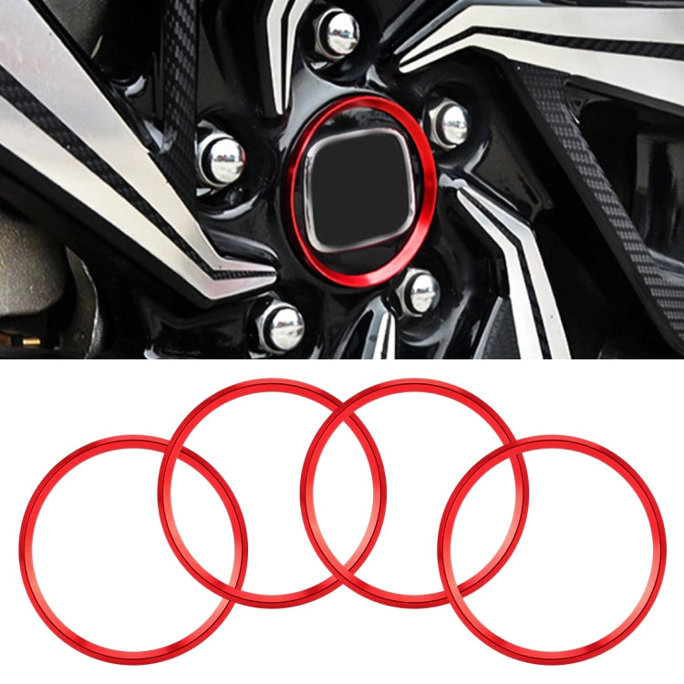4 PCS Car Metal Wheel Hub Decoration Ring for BMW 5 Series 2018 - HoMEdemic™ 
