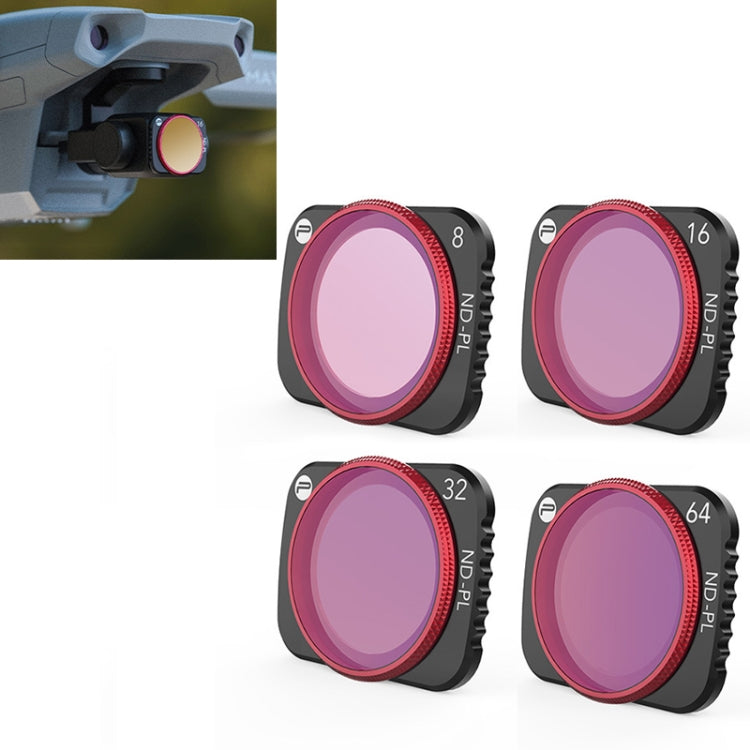 4 PCS PGYTECH P-16A-035 NDPL8 / 16 / 32 / 64 Lens Filter for DJI Mavic Air 2 Drone Accessories - HoMEdemic™ 