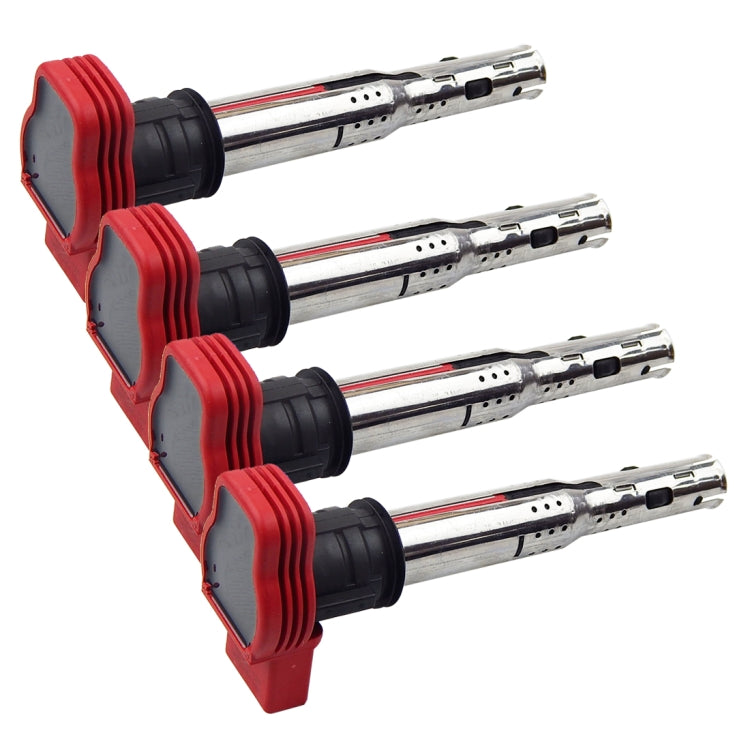 4 PCS Replace Car Ignition Coil Type 06E905115A/B/C/E/F Coils Suitable for 4-cylinder Engine For  Audi A6L 2.4 Year  After 2005, Random Number Delivery, 06E905115A - HoMEdemic™ 