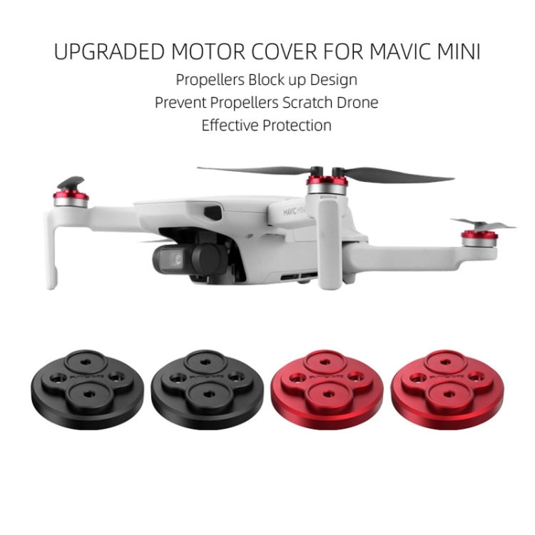 4 PCS Sunnylife Motor Metal Protection Cover for DJI Mini 2 (Black) - HoMEdemic™ 