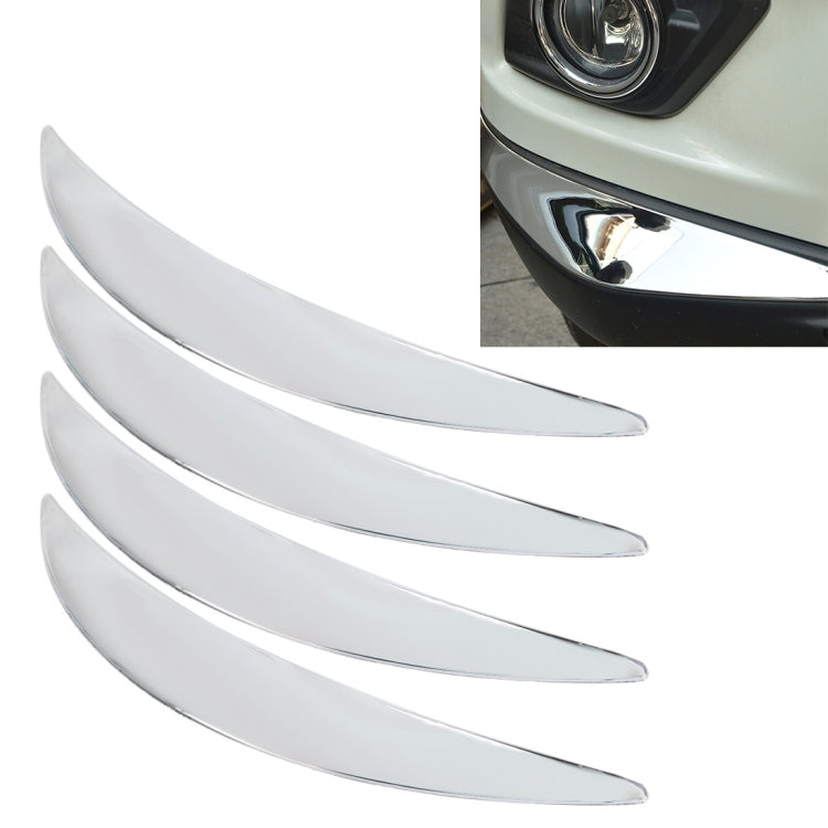 4 PCS Universal Car Auto Plastic Body Bumper Guard Protector Strip Sticker(Silver), JM-330 4 PCS - HoMEdemic™ 