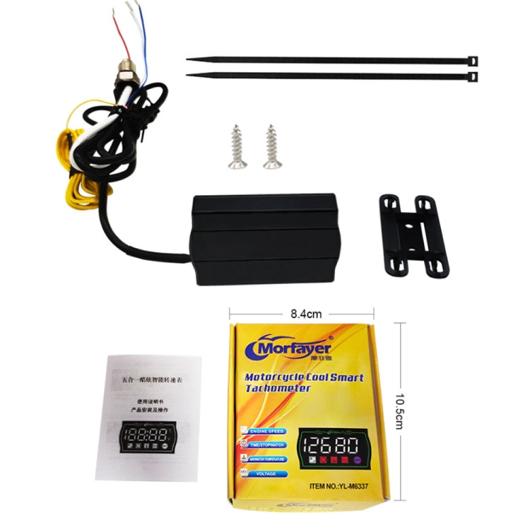 4 in 1 Ambient Temperature Gauge Morfayer Locomotive Intelligent Multi-function Tachometer - HoMEdemic™ 