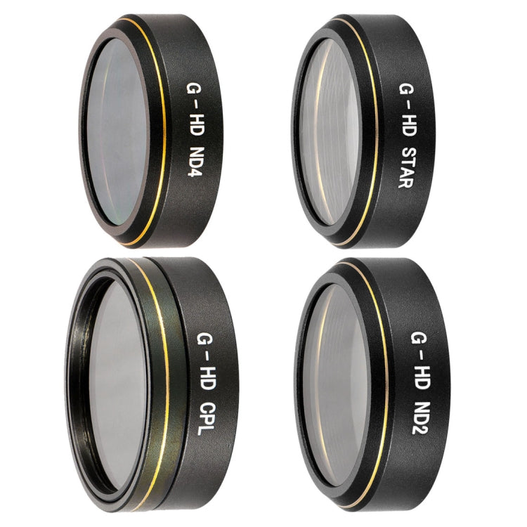 4 in 1 HD Drone Star Effect + ND2 + ND4 + CPL Lens Filter Kits for DJI Phantom 4 Pro, Star Effect + ND2 + ND4 + CPL - HoMEdemic™ 