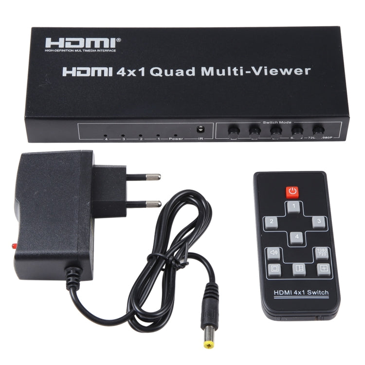 4 in 1 Out HDMI Quad Multi-viewer with Seamless Switcher, AU Plug - HoMEdemic™ 