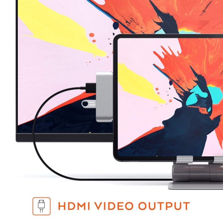 4 in 1 Type-C / USB-C to HDMI + AUX + USB + PD Type-C / USB-C HUB Adapter Multifunction HD Dock - HoMEdemic™ 