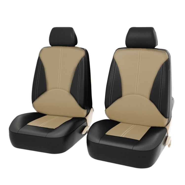 4 in 1 Universal PU Leather Four Seasons Anti-Slippery Front Seat Cover Cushion Mat Set for 2 Seat Car, For 2 Seat Car - HoMEdemic™ 