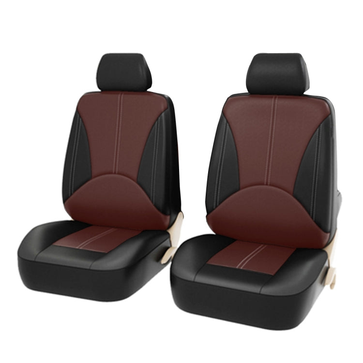 4 in 1 Universal PU Leather Four Seasons Anti-Slippery Front Seat Cover Cushion Mat Set for 2 Seat Car, For 2 Seat Car - HoMEdemic™ 