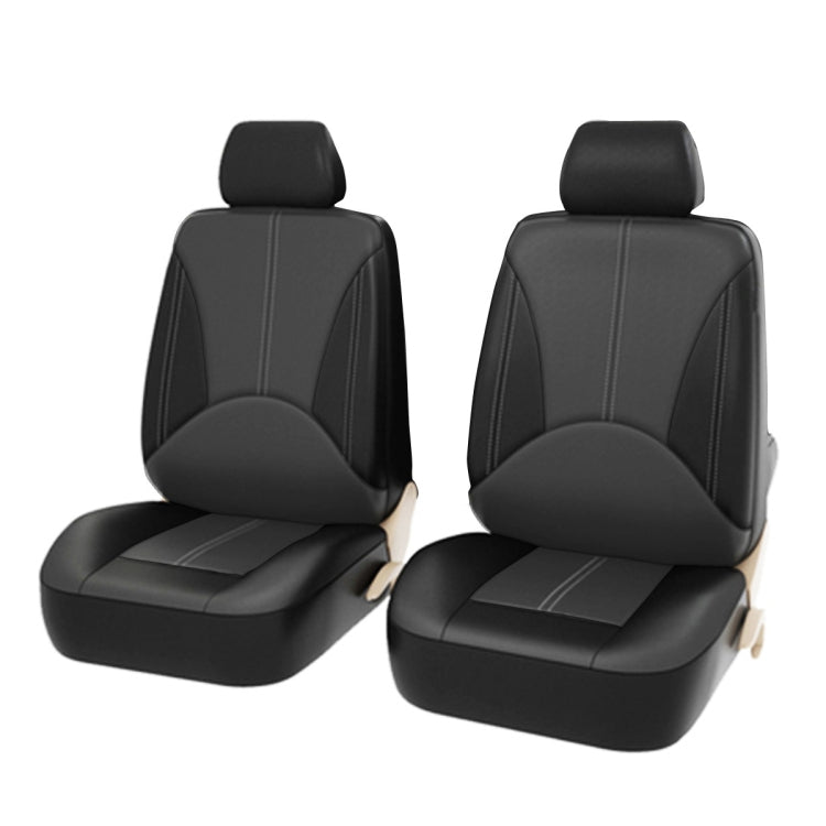 4 in 1 Universal PU Leather Four Seasons Anti-Slippery Front Seat Cover Cushion Mat Set for 2 Seat Car - HoMEdemic™ 