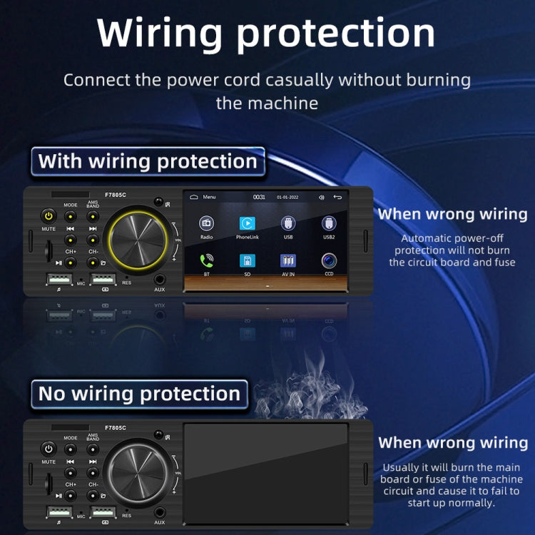 4 inch 800x480P Car Radio Receiver MP5 Player, Support FM & Bluetooth & SD Card with Remote Control - HoMEdemic™ 
