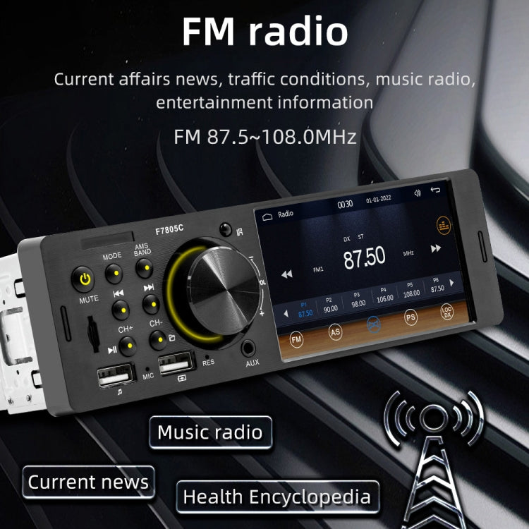 4 inch 800x480P Car Radio Receiver MP5 Player, Support FM & Bluetooth & SD Card with Remote Control - HoMEdemic™ 