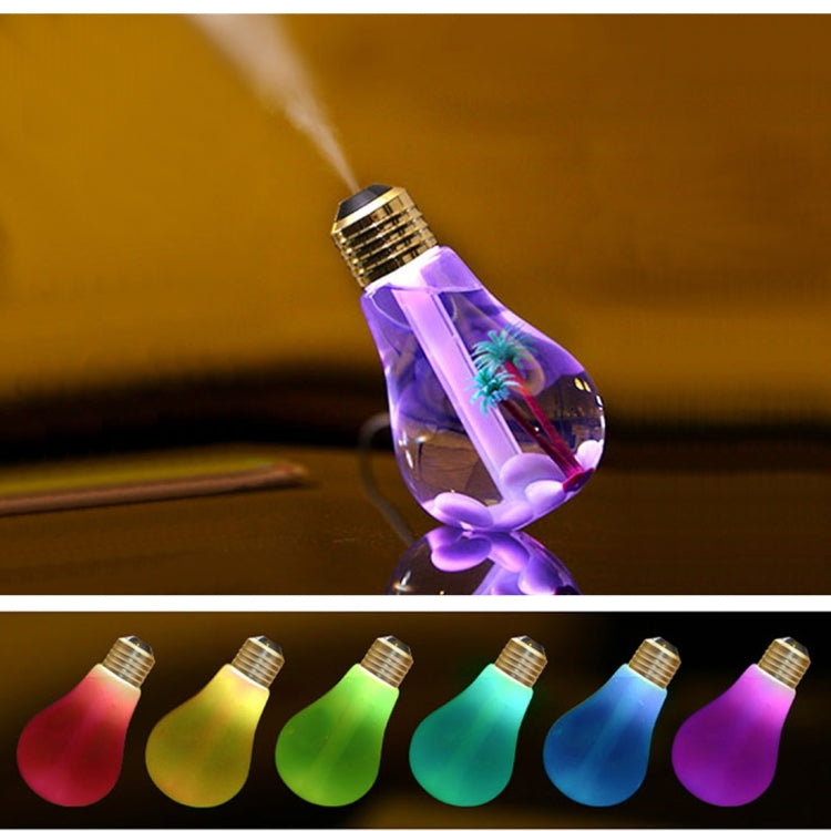400ML Colorful Light Portable Bulb Shape Aromatherapy Air Purifier Humidifier for Home / Office / Car(Gold) - HoMEdemic™ 