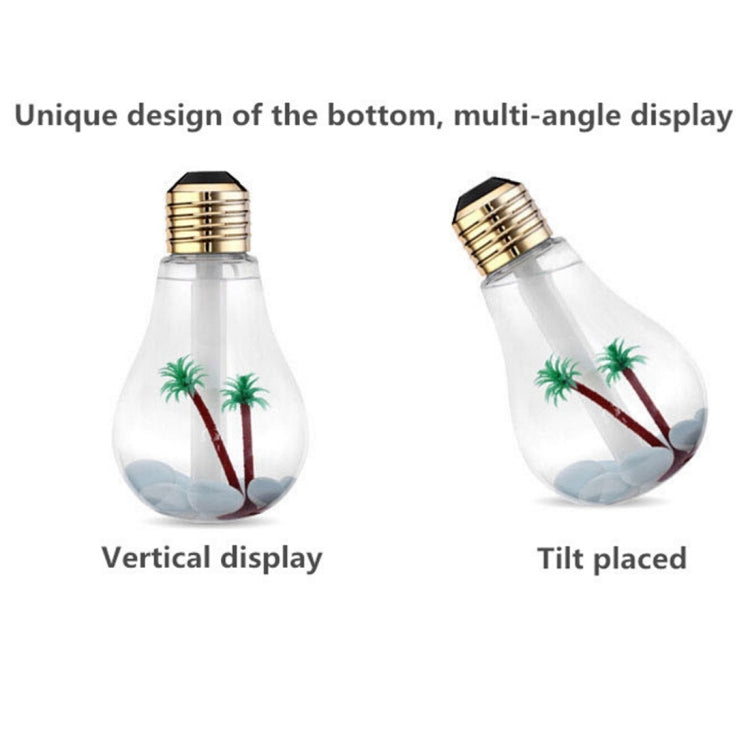 400ML Colorful Light Portable Bulb Shape Aromatherapy Air Purifier Humidifier for Home / Office / Car(Gold) - HoMEdemic™ 