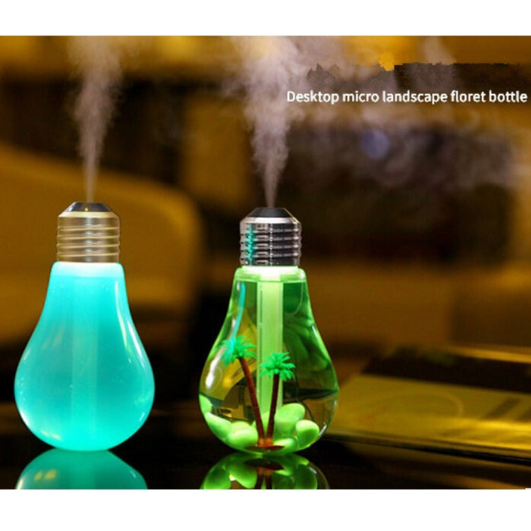 400ML Colorful Light Portable Bulb Shape Aromatherapy Air Purifier Humidifier for Home / Office / Car(Gold) - HoMEdemic™ 