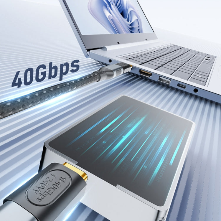 40Gbps 240W USB-C / Type-C Female to USB-C / Type-C Female Straight Adapter(Black) - HoMEdemic™ 