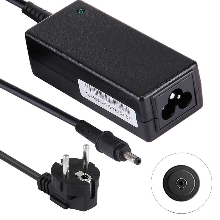 40W 19V 2.1A AC Adapter Power Supply for Samsung AD-4019W / AA-PA2N40L / BA44-00278A / NP900X1A / NP900X1B, Port: 3.0x1.1mm, EU Plug - HoMEdemic™ 