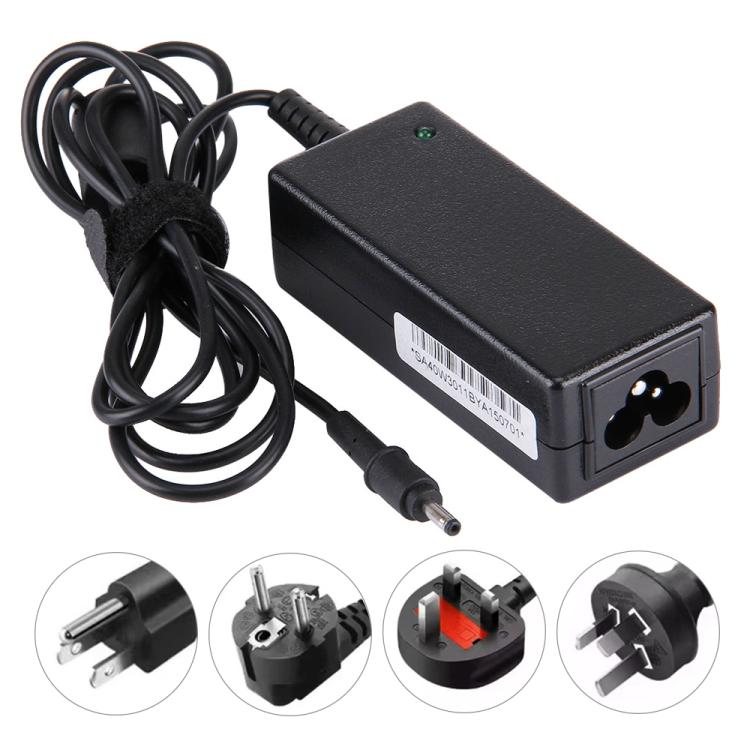 40W 19V 2.1A AC Adapter Power Supply for Samsung AD-4019W / AA-PA2N40L / BA44-00278A / NP900X1A / NP900X1B, Port: 3.0x1.1mm, EU Plug - HoMEdemic™ 