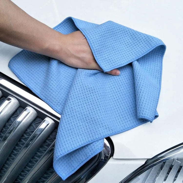 40x40cm Thickened Absorbent Honeycomb Mesh Car Wash Cleaning Towel(Dark Gray) - HoMEdemic™ 