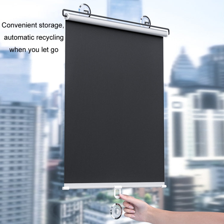 40x60cm Car Summer No-punch Retractable Titanium Silver Sunshade Curtain - HoMEdemic™ 