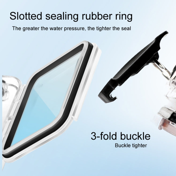 45m Waterproof Case + Touch Back Cover + Purple Red Pink Lens Filter for GoPro HERO8 Black - HoMEdemic™ 