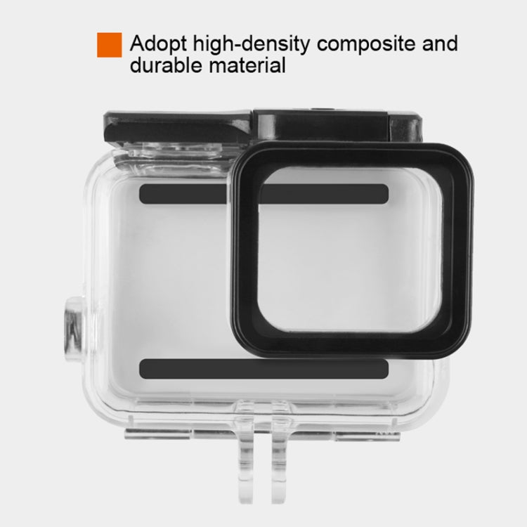 45m Waterproof Housing Protective Case + Touch Screen Back Cover for GoPro NEW HERO /HERO6 /5, with Buckle Basic Mount & Screw & (Purple, Red, Pink) Filters, No Need to Remove Lens (Transparent) - HoMEdemic™ 