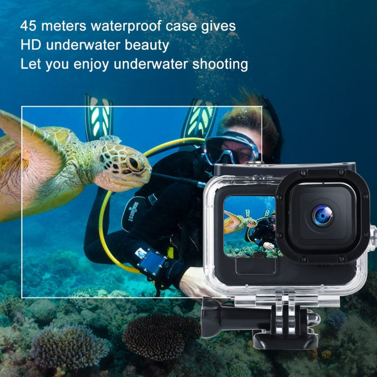 45m Waterproof Housing Protective Case with Buckle Basic Mount & Screw For GoPro HERO10 Black / HERO9 Black - HoMEdemic™ 