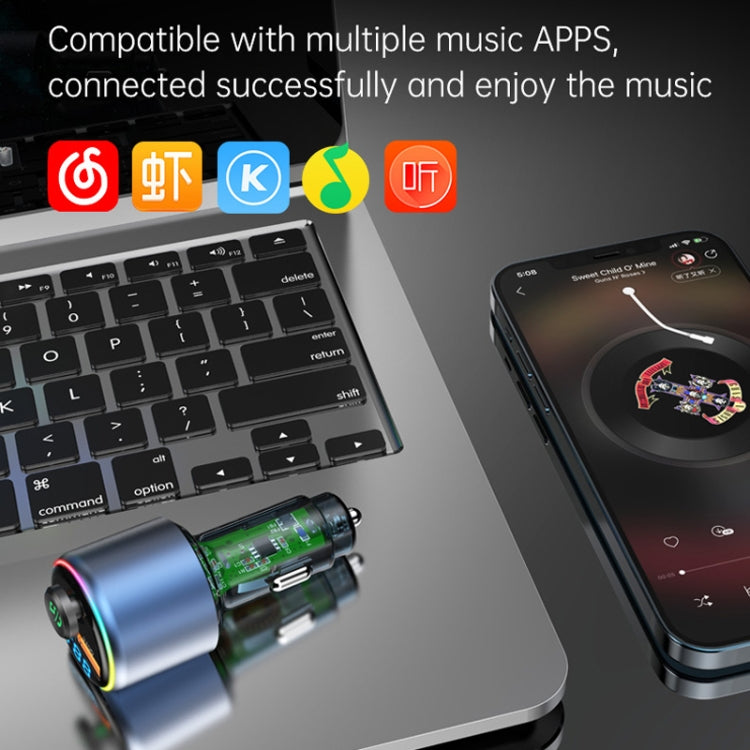 48W Car Bluetooth MP3 Player with Fast Charging(Black) - HoMEdemic™ 