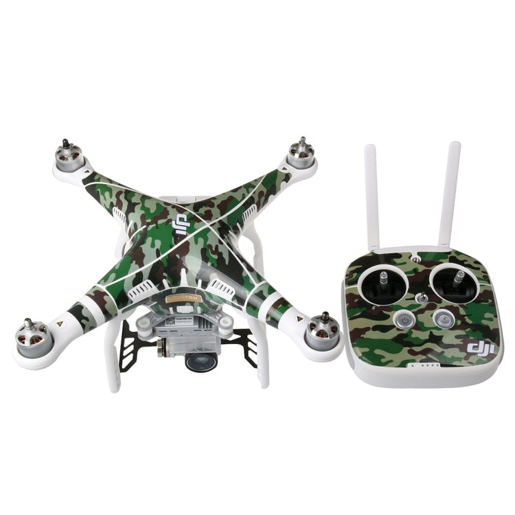 4D Imitation Carbon Fiber PVC Water Resistance Sticker Kit for DJI Phantom 3 Quadcopter & Remote Controller & Battery(Camouflage Pattern) - HoMEdemic™ 