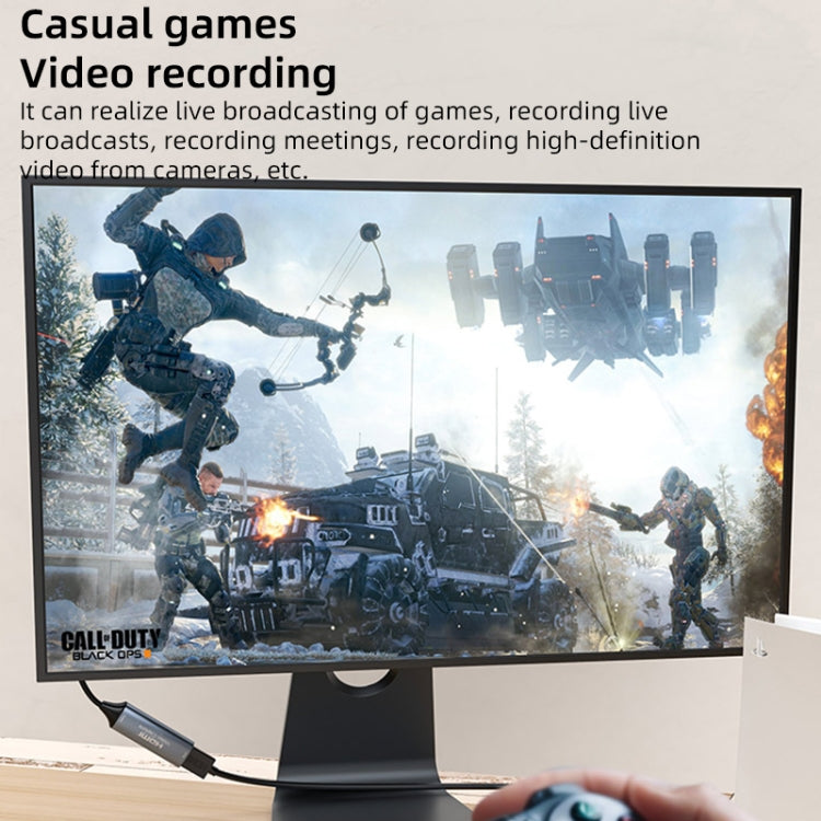 4K 30Hz HDMI to USB-C / Type-C HD Video Capture Card with Cable - HoMEdemic™ 